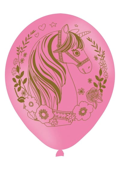 Ballonnen Magical Unicorn 6 stuks