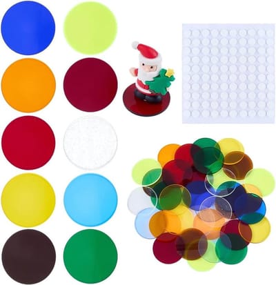Acryl Display Bases - Ronde Platen - Miniaturen Presenteren - 3mm Dikke Vellen - 40mm Diameter - 10 Kleuren