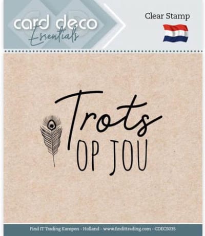 Card Deco Essentials - Clear Stamps - CDECS 035 Trots op jou