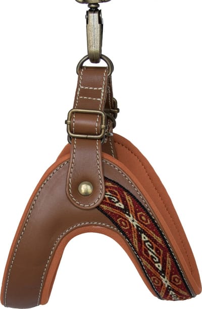 Dogs Love Munay hondentuigje - hondenharnas - instaptuigje - leder - bruin - Asiri - 2XL