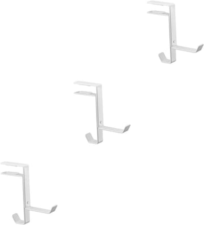 Hoofdtelefoon Standaard - Ophanghaak - Bureau Organisatie - Volledig Metalen - 13 x 10.6 cm - Wit