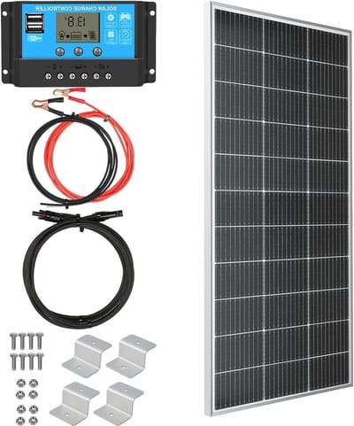 Zonnepaneel Kit - Zonne-energie Set - Off-grid Stroom - Monokristallijn Silicium - 150 Watt