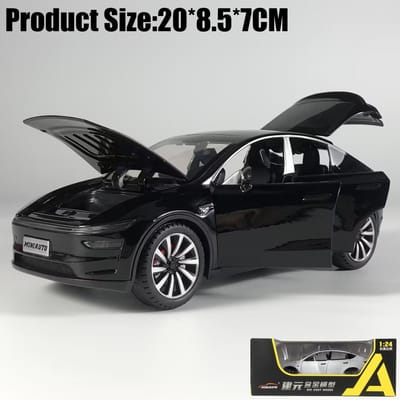 1:24 Model Y Facelift Off Road SUV Legering Metaal Diecast Modelauto Jongens Hoge Simulatie Miniatuur Vakantie Cadeau Ornament Speelgoed