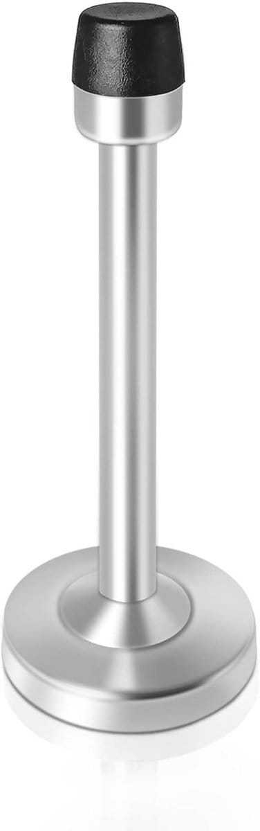 Deurstopper 5 Inch - Wandmontage Zwart Roestvrij Staal