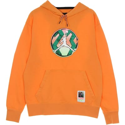 Herenhoodie Sport DNA Washed Pullover Hoodie Atomic Oranje