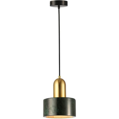 Viokef Hanglamp Marble, hele kap, donkergroen