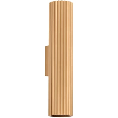 Sollux Lighting Wandlamp Karbon - GU10 - gouden - aluminium - 30x6.5x8.5cm