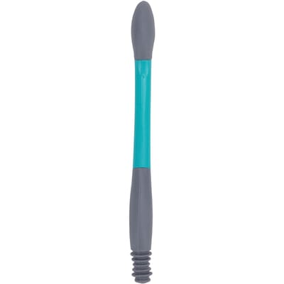 Outil d'aide aux toilettes 15,7 pouces Longue portée Confort Essuyage Tête souple et flexible Auto-assistance Aide à l'essuyage des toilettes blue