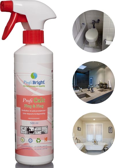 ProfiBright Zakelijk - Ontkalker & Kalkverwijderaar ProfiCalc Plug & Play - kant en klaar - Fris van geur - Dierproefvrij - 500 ml - Professional