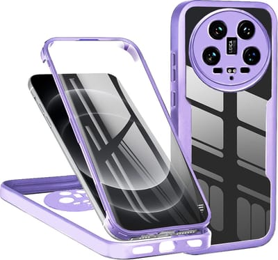 Hoesje geschikt voor Xiaomi 14 Ultra - Techsuit ColorVerse 360 Case met Screenprotector - Paars
