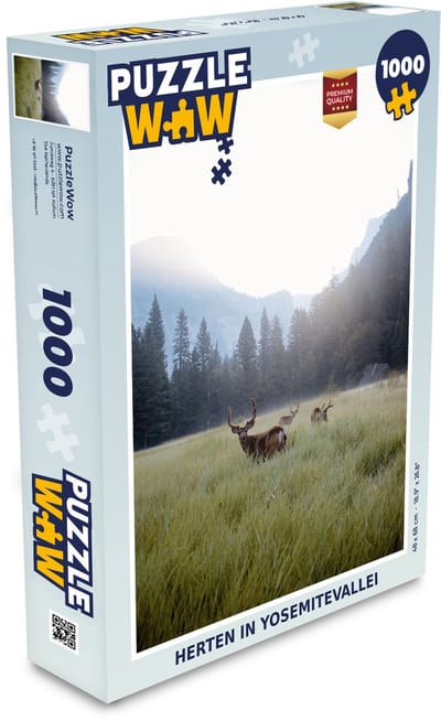 Puzzel Bos - Herten - Mist - Legpuzzel - Puzzel 1000 stukjes volwassenen