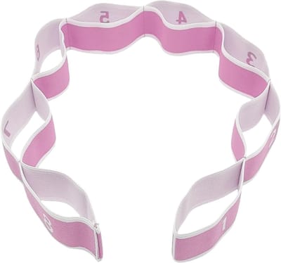 Verstelbare Stretchband voor Kinderen - Multi-Loop Oefenband voor Gymnastiek en Fitness, Ideaal voor Flexibiliteit en Mobiliteit (Roze)