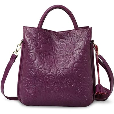 Roos Bedrukte Modieuze en Veelzijdige Emmer Tas Grote Capaciteit Draagbare Crossbody Tas gray
