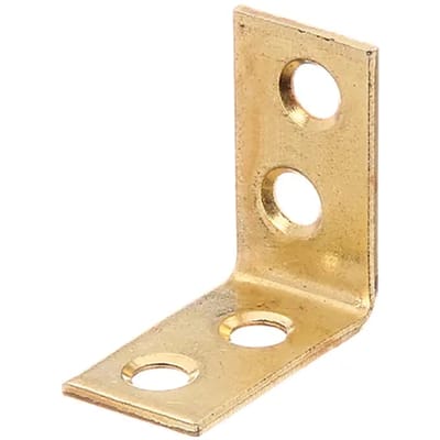 Alberts Hoekanker - Messing Geplastificeerd Staal - 50x50x15mm