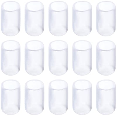 Dailygoods- Eindkappen 50 Pack - Rubberen Beschermkap - Schroefdraad Protector - Transparant - 9 mm Binnendiameter - Slijtvast Materiaal