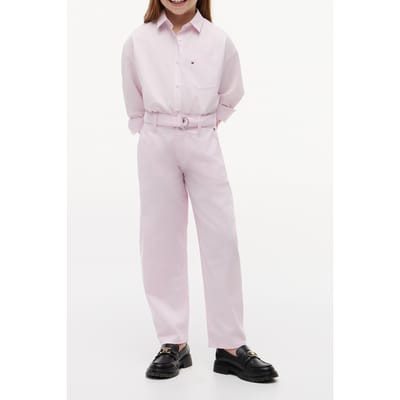 Tommy Hilfiger Girls Barrel Pants Pearly Pink Maat: 5 | Broeken Outlet | Unisex | Roze