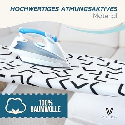 Strijkplankovertrek voor stoomstrijkijzers - Perfecte pasvorm en klevende grip