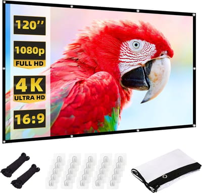 Projectiescherm 120 inch voor buiten - Opvouwbaar Beamerscherm voor Thuisbioscoop en Kamperen