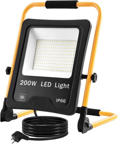 ACXIN LED Bouwlamp Werklamp Met Statief IP66 Floodlight -200W Koud Wit