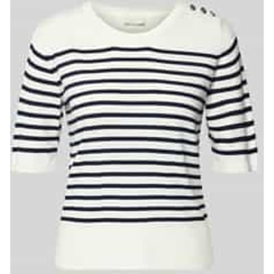 Gebreid shirt van Mix van viscose en elastaan met Knoopsluiting