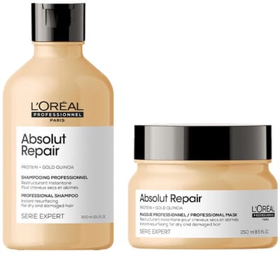 L'Oréal Professionnel Serie Expert Absolut Repair Gold Shampoo 300ml + Mask 250ml