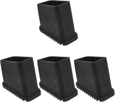 Ladder Stabilisator - Treden Beschermers - Veilig Klimmen - Antislip en Geluiddempend - 5.5 x 5 x 3 cm - Zwart