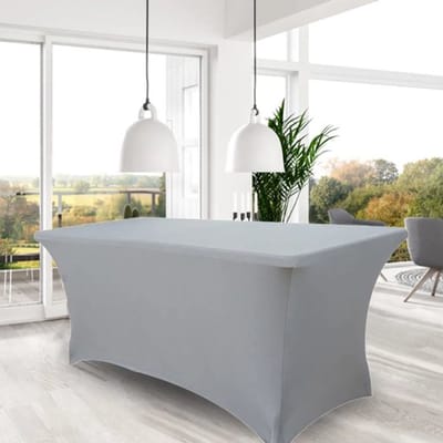 Elastisch Spandex Tafelkleed Rechthoekig voor Cocktailtafels Wasbaar Feestdecoratie