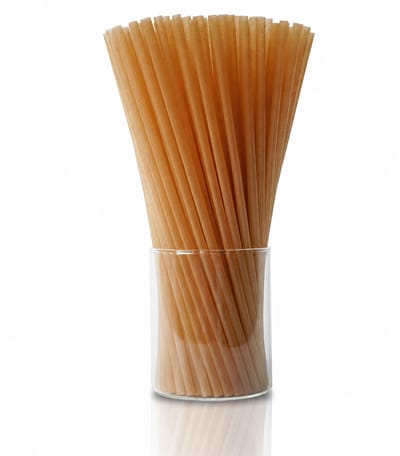 Daity 1 set - Biologisch afbreekbare rietjes van suikerriet – 210mm lange, composteerbare drinkrietjes – een plasticvrij alternatief voor warme en koude dranken.