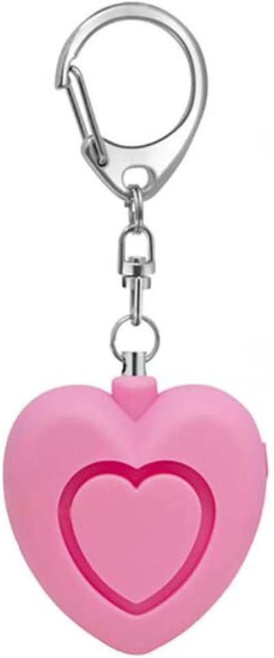 Persoonlijk Alarm - Veiligheidssleutelhanger - Noodsituaties Waarschuwen - Hartvormig Design - 125dB Geluid - Roze