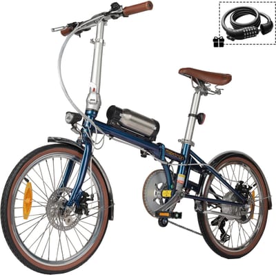 Maxtron Smart20 Elektrische Fiets – 20 Inch Opvouwbare E-bike – 36V 5.2Ah Accu – Actieradius tot 40 km – Shimano 7 Versnellingen – Schijfremmen – Stadsfiets –Inclusief gratis cijferslot– Blauw