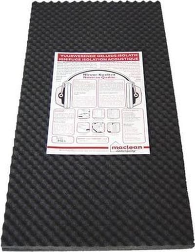 MACLEAN Geluidsisolatieplaat Antraciet 1000 x 500 x 25 mm pak 2 platen = 1 m2