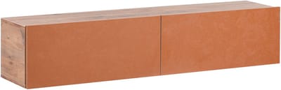 GLADSTONE - Wandgemonteerd TV-meubel - Rood - 140 cm - Vezelplaat