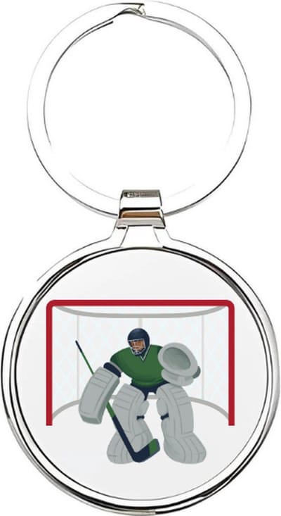Akyol - IJshockey Sleutelhanger - ijshockey - Ijshockeyers - Cadeau - Sport sleutelhanger - sport - Gepersonaliseerd - ijshockeyer - sleutelhanger voor IJshockeyers - stick - sleutelhanger voor jongens - sleutelhanger van een hockeystick - 4 x 7,5 CM