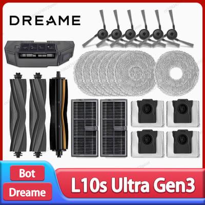 Dreame L10s Ultra Gen3 / L30s Pro Ultra Robotstofzuiger Accessoires Hoofdzijborstel Mop Doek Hepa Filter Stofzak Reserve