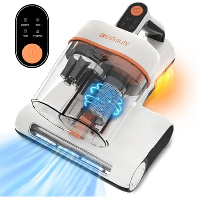 Bestauty DualCup Matrasstofzuiger met UV-licht, 500W 16Kpa Bedstofzuiger, Huishouden UK Plug veelkleurig