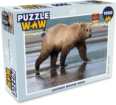 Puzzel Beer - Strand - Water - Legpuzzel - Puzzel 1000 stukjes volwassenen