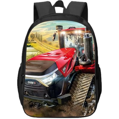 Farming Simulator Dubbellaagse Rugzakken voor Jongens en Meisjes voor Leerlingen van de Basisschool en Middelbare School