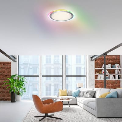 JUST LIGHT. GmbH LED plafondlamp Cyba Stars CCT RGB Zijlicht