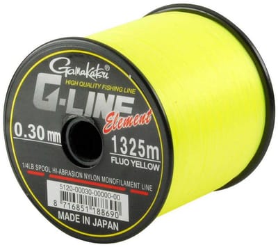 Gamakatsu G-line Element F Monofilament 585 M Geel 0.450 mm