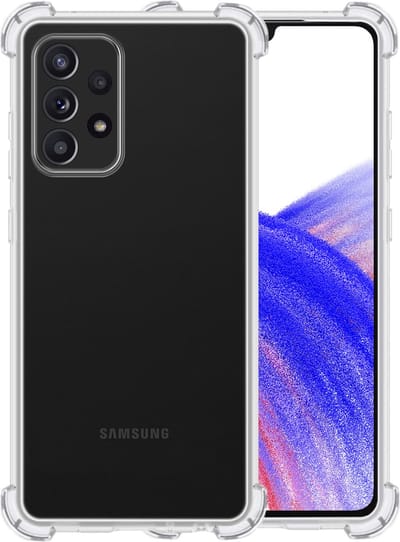 Hoesje - Geschikt voor Samsung Galaxy A33 - Sterk & Shockproof - Siliconen Case - Back Cover - Telefoon Hoes Shock Proof - Telefoonhoesjes - Transparant