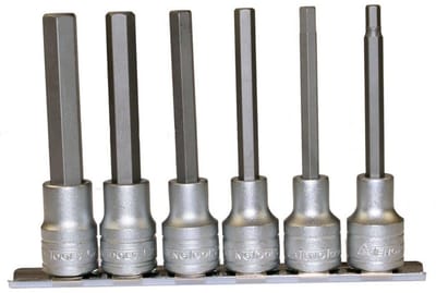 Dopsleutelset 1/2 Inch Lang 6 Delig Met Dopstrip