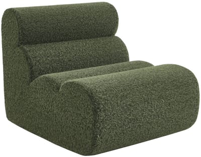 sweeek - Stoffen fauteuil effect alpaca 1 zitplaats - nova