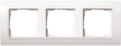 Gira Event Afdekraam 3-voudig - Zuiver Wit Mat / Glans - Horizontaal & Verticaal - Schakelmateriaal - 0213327