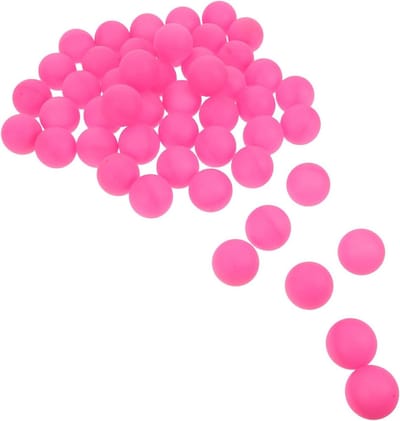 Tafeltennisballen - Feestballen - Feestdecoratie Doe-het-zelf - Matglazen afwerking - 50 stuks - Rooskleurig