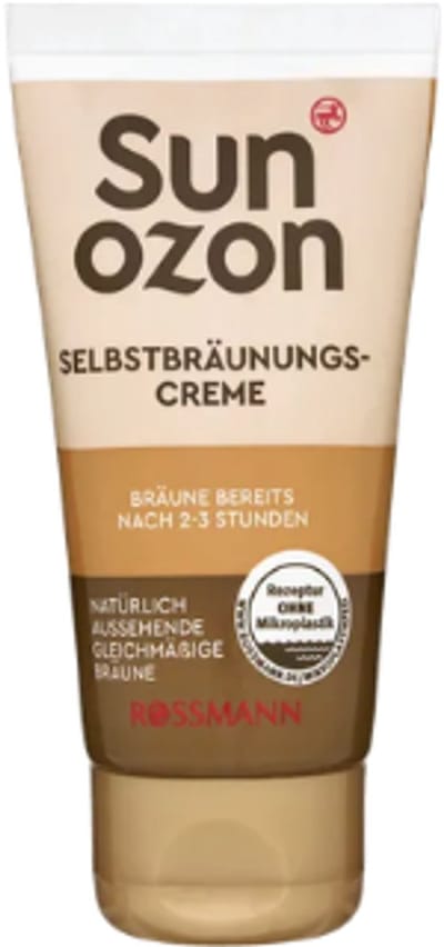 Sunozon Zelfbruiningscrème - 75 ml | Natuurlijke, Gelijkmatige Bruining - Hydraterende Zelfbruiner voor Gezicht & Lichaam