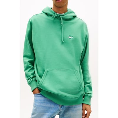 Tommy Hilfiger Regular Badge Hoodie Bahama Green Htr Größe: M | Kaputzenpullis Outlet | Herren | Grün