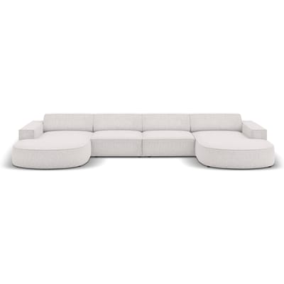 U-bank Jodie chenille afgerond | Micadoni Home