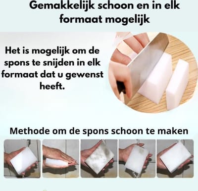 15x Wonderspons | Magic Sponge| Magic eraser | Wondersponzen | Alle oppervlakken | Hardnekkig Vuil verwijderen