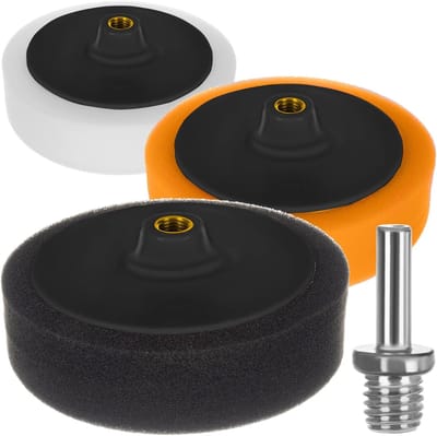 Polijstschijven Set 150mm Schuimrubber met Adapter voor Boormachine