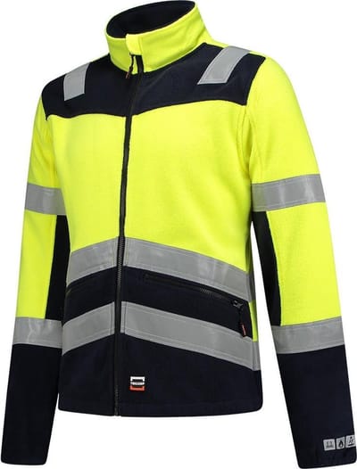 Tricorp Fleecejack Multinorm Bicolor 403013 - Mannen - Geel/Ink - 3XL